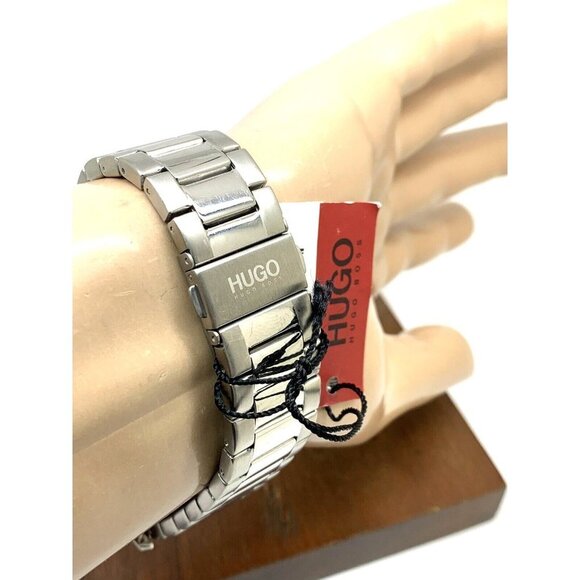 Hugo Boss Men's Watch 1530015 Quartz Blue Dial Silver Stainless Steel 44… - Picture 9 of 13